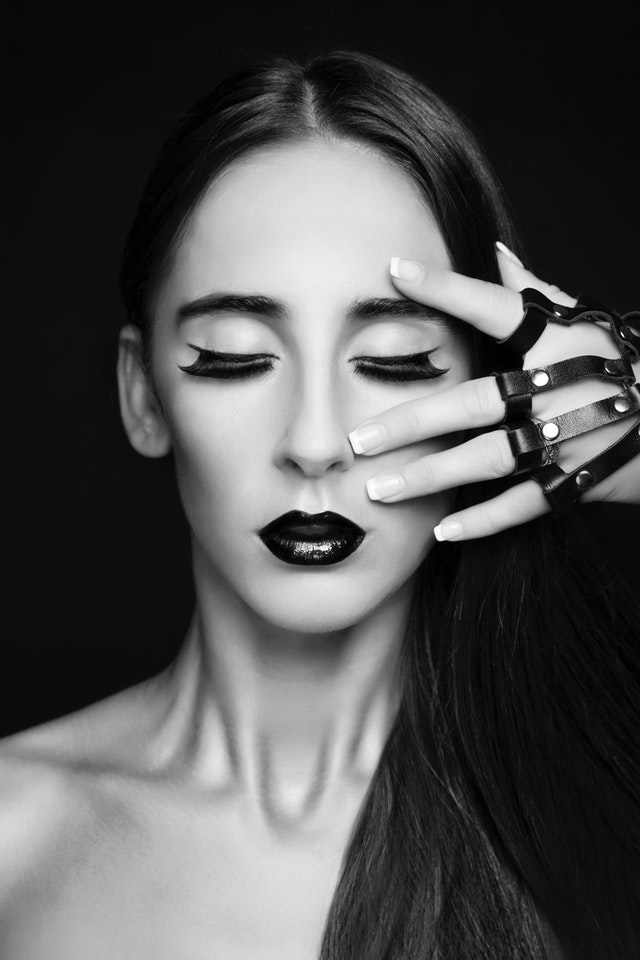 Retrato en blanco y negro.